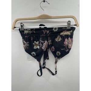 Carve Designs Bikini Top Women's Small Black Tropical Stretch Swimwear Beach NWT